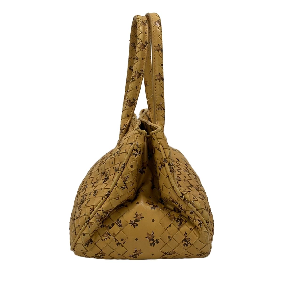 Bottega Veneta Tote Bag Intrecciato Light Brown Dark Pink Leather — view 4
