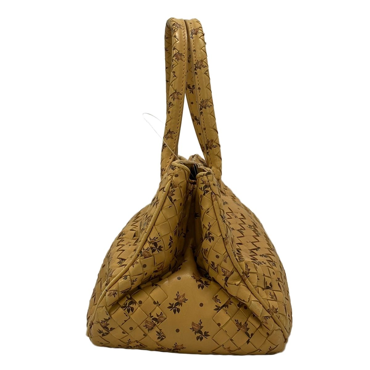 Bottega Veneta Tote Bag Intrecciato Light Brown Dark Pink Leather — view 2