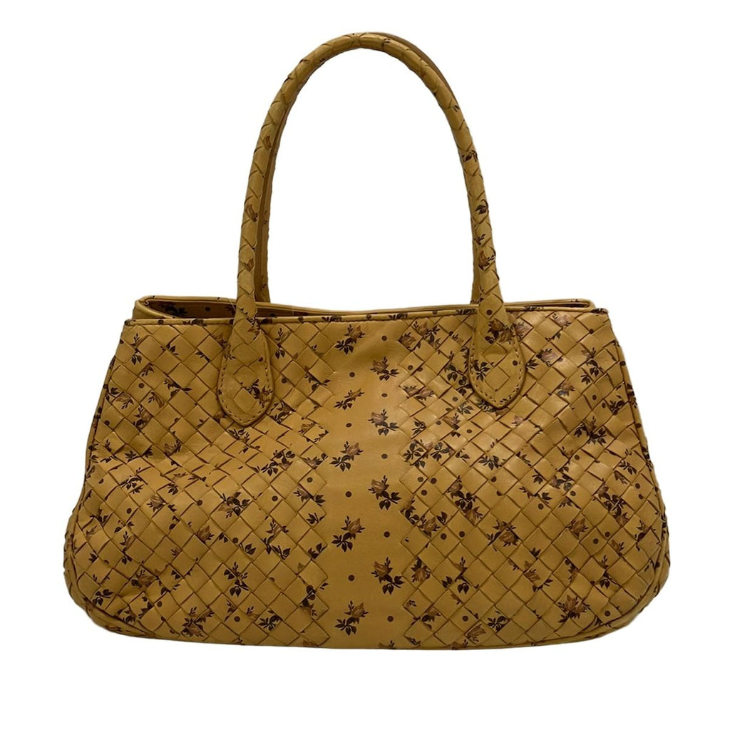 Bottega Veneta Tote Bag Intrecciato Light Brown Dark Pink Leather — view 3