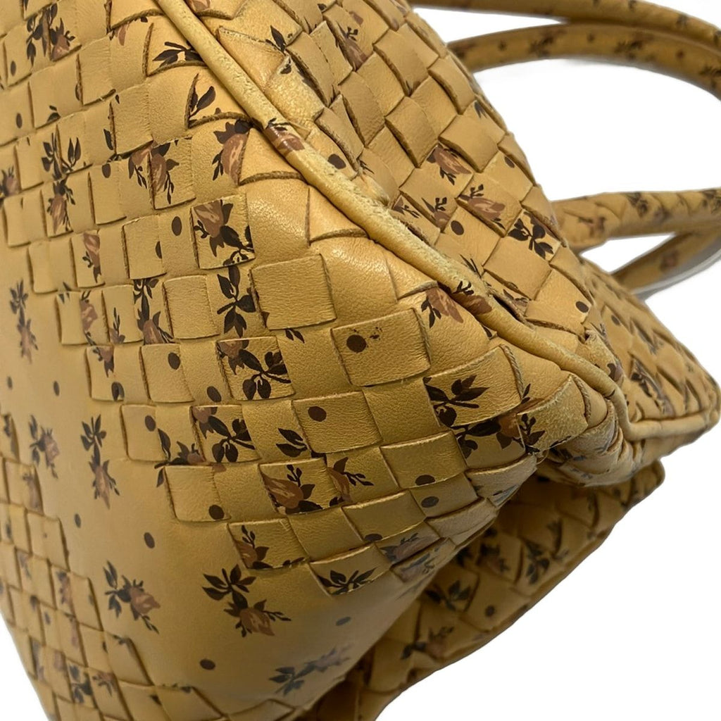 Bottega Veneta Tote Bag Intrecciato Light Brown Dark Pink Leather — view 6