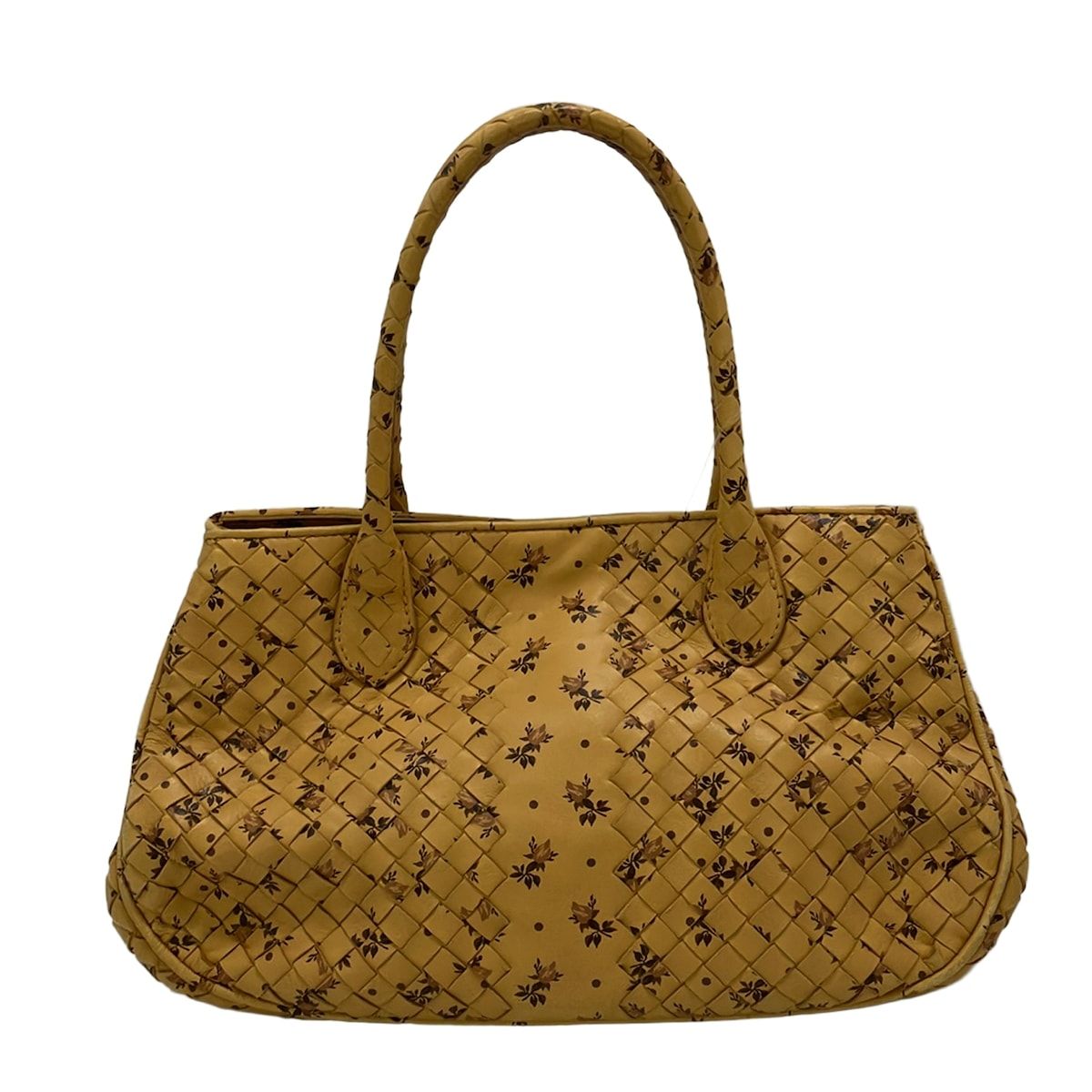 Bottega Veneta Tote Bag Intrecciato Light Brown Dark Pink Leather