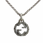 Gucci Interlocking G Arabesque Necklace Silver — view 3