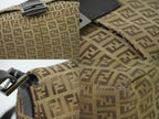 Fendi Mamma Bucket Zucchino Shoulder Bag Canvas Brown — view 7