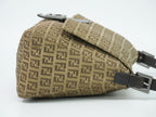 Fendi Mamma Bucket Zucchino Shoulder Bag Canvas Brown — view 4