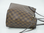 Louis Vuitton LV Vintage Neverfull PM Damier Ebene Shoulder Bag Tote Brown — view 4
