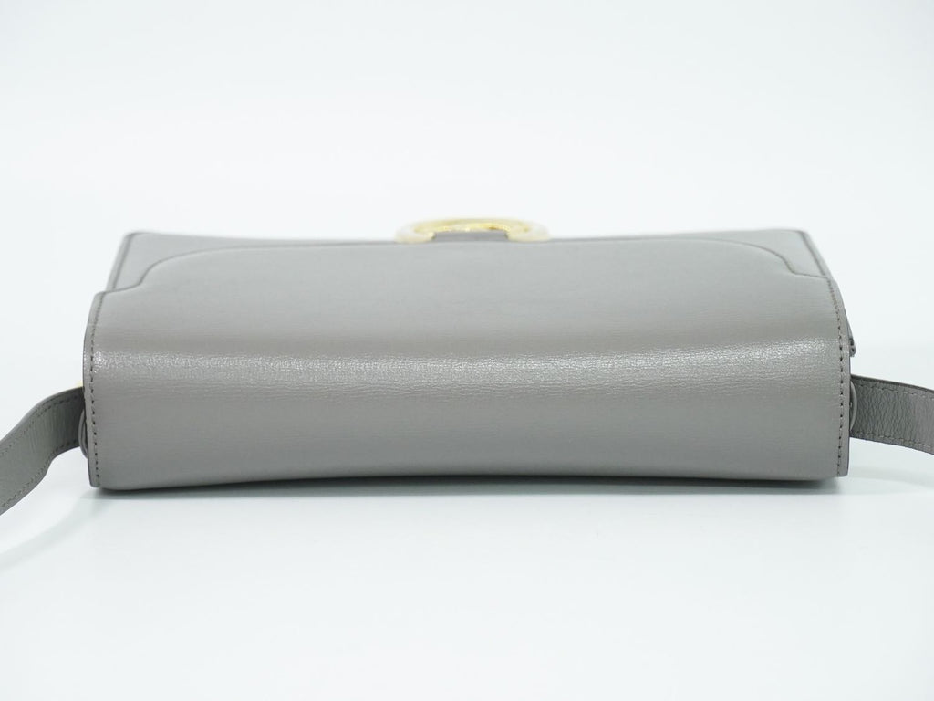 Gucci GG Marmont Shoulder Bag Pochette Leather Gray — view 5