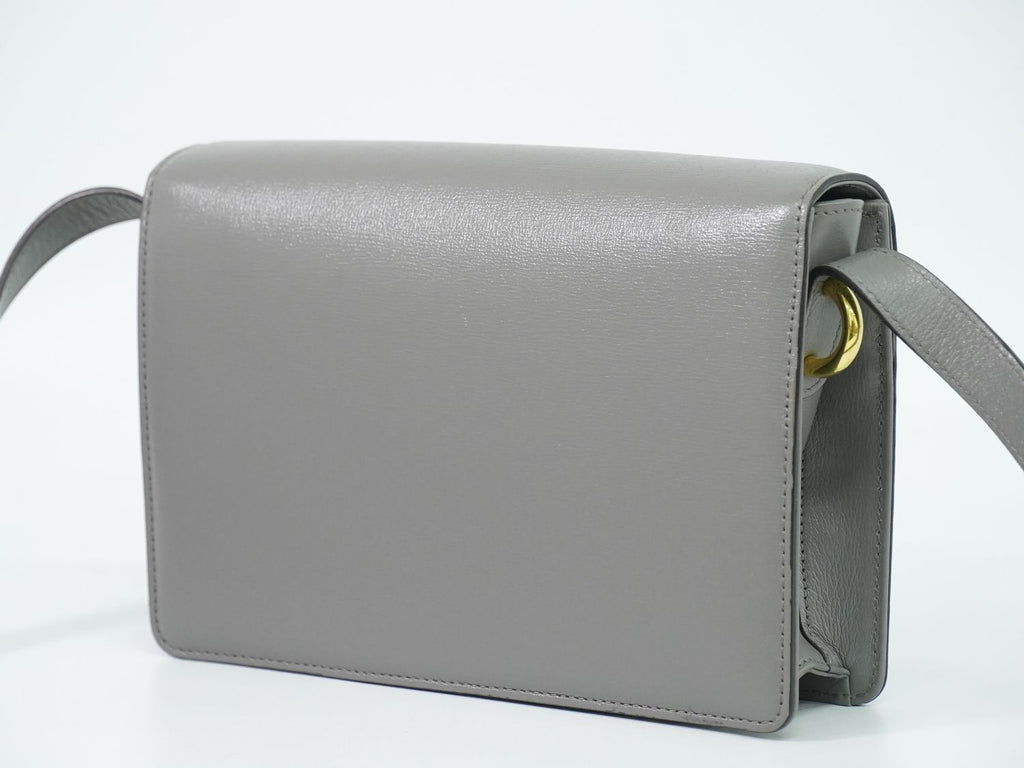 Gucci GG Marmont Shoulder Bag Pochette Leather Gray — view 2