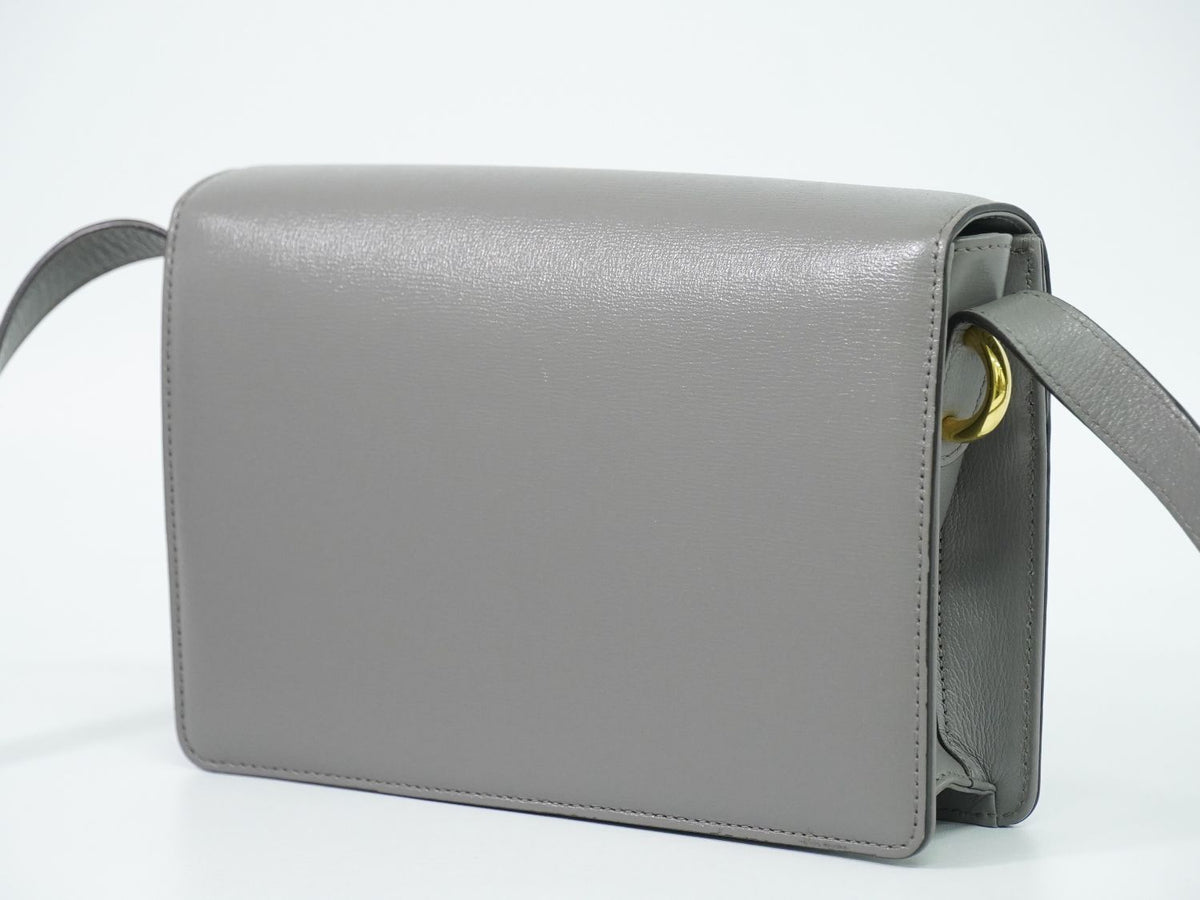 Gucci GG Marmont Shoulder Bag Pochette Leather Gray — view 2