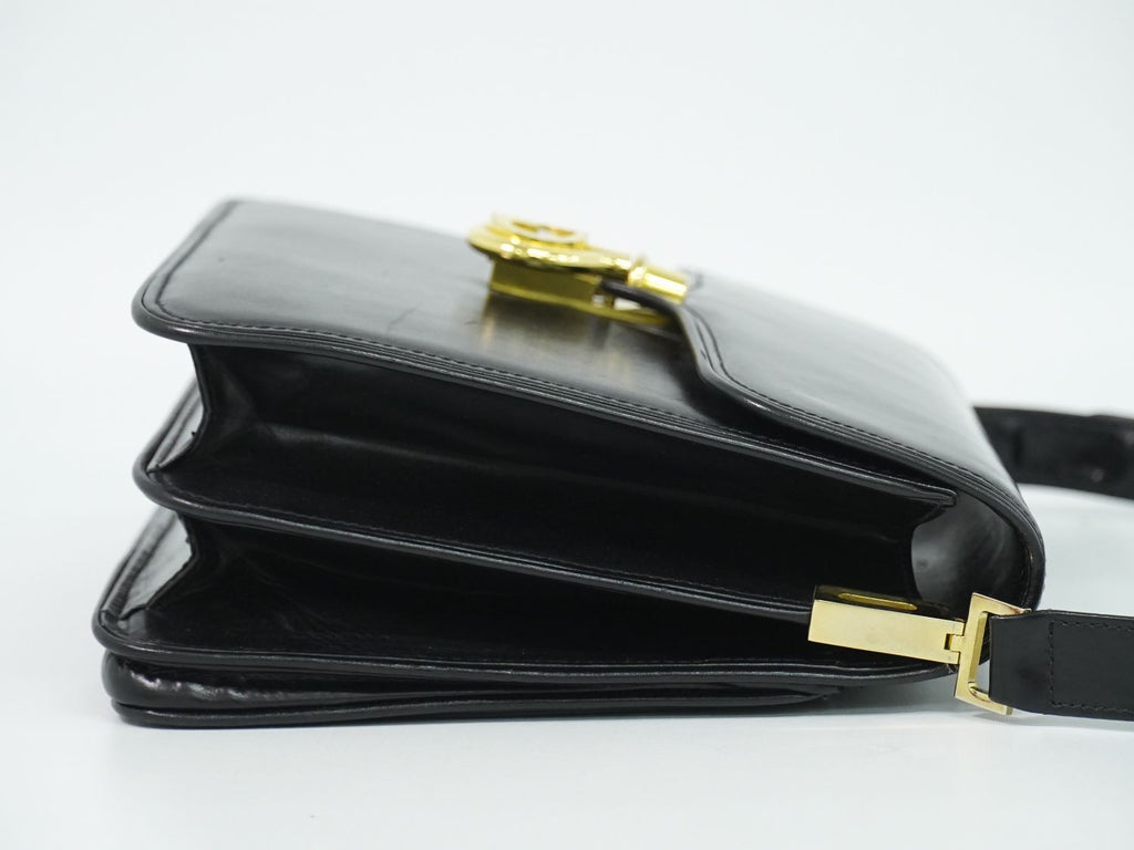 Gucci Leather Shoulder Bag Black — view 4