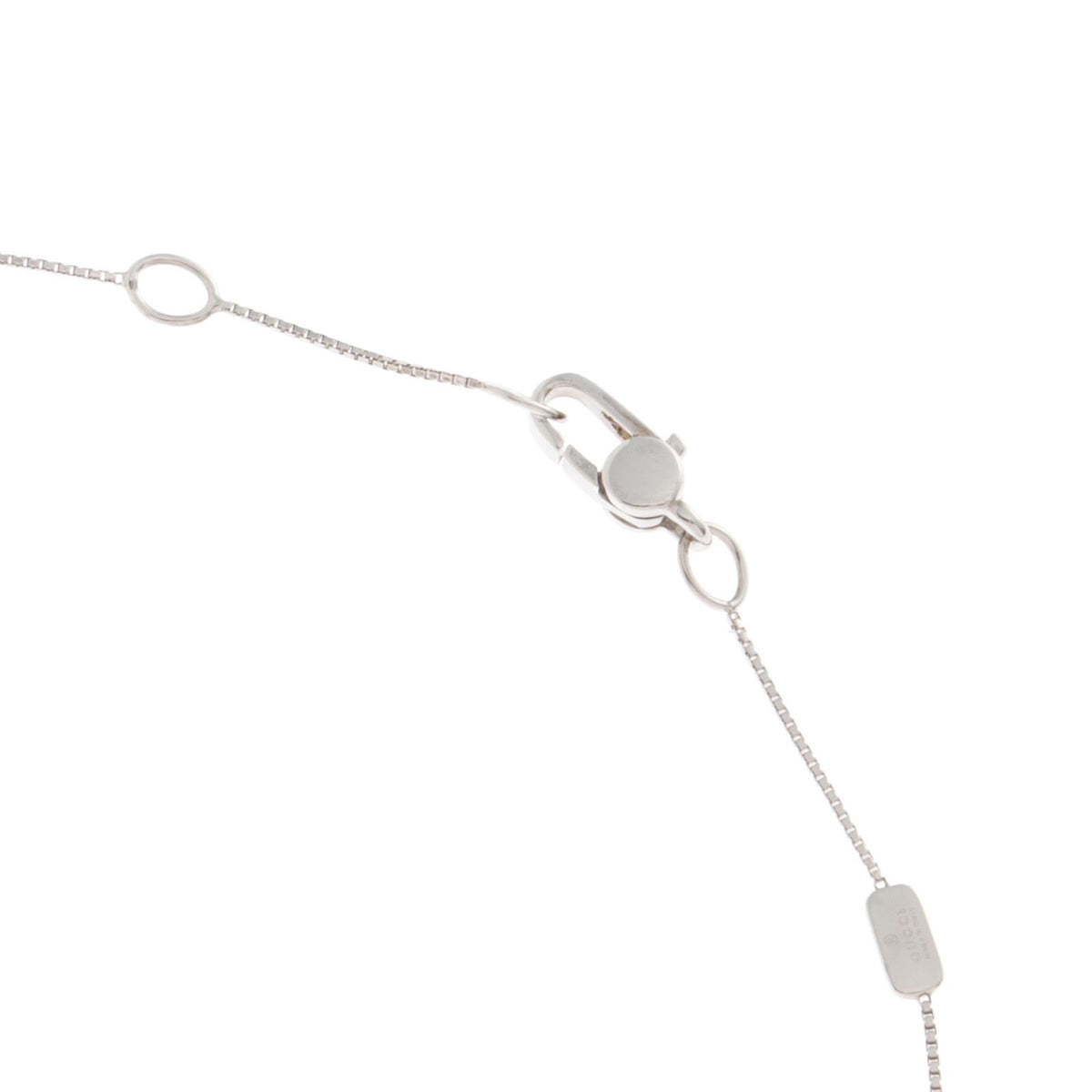 Gucci Heart Motif NC WG D Necklace 18k White Gold 18k Diamond — view 4
