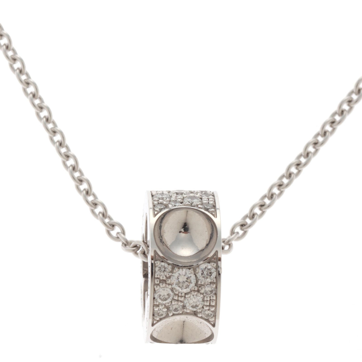Louis Vuitton Pendentif Empreinte NC WG D Necklace 18k White Gold 18k