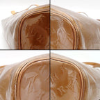 Louis Vuitton Tote Bag Houston Blanc Monogram Vernis Gold — view 7