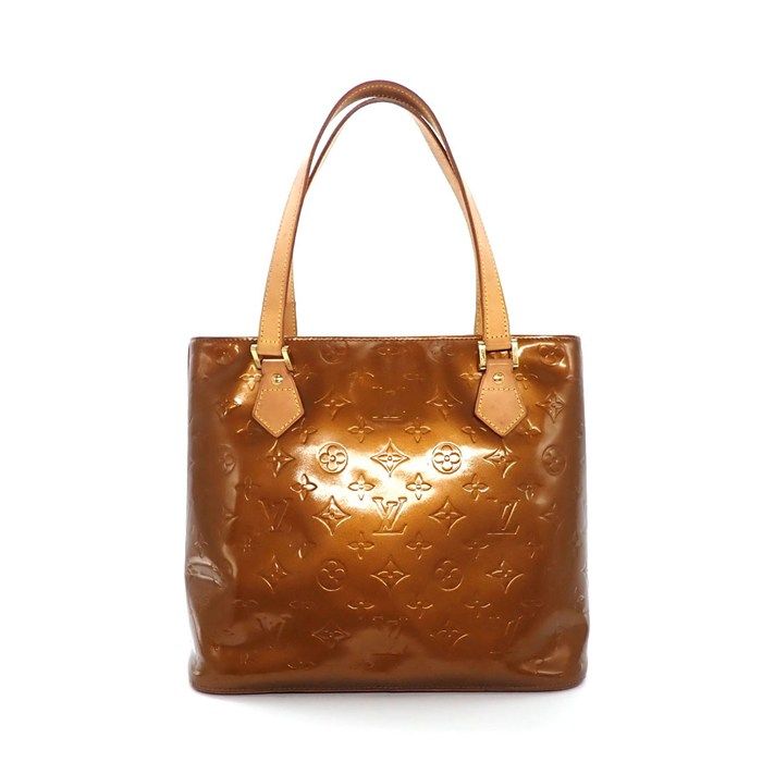 Louis Vuitton Tote Bag Houston Blanc Monogram Vernis Gold — view 2