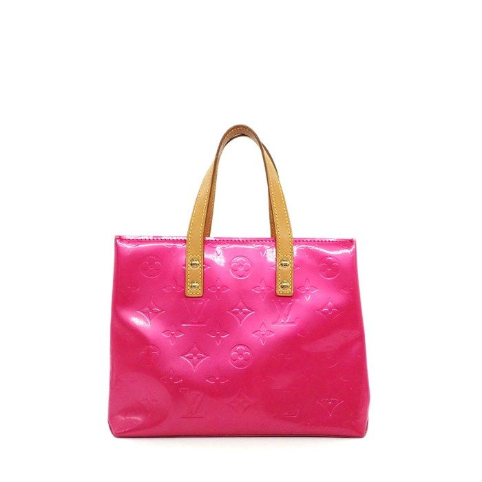 Louis Vuitton Tote Bag Reade PM Fuchsia Pink Monogram Vernis Gold — view 2