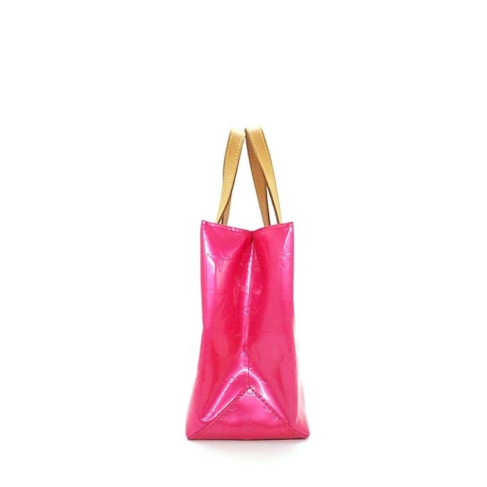 Louis Vuitton Tote Bag Reade PM Fuchsia Pink Monogram Vernis Gold — view 3