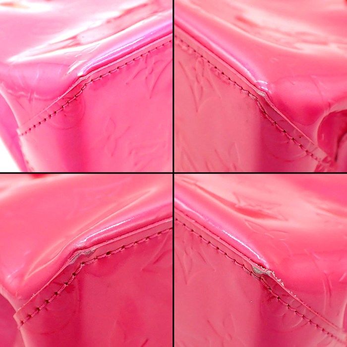 Louis Vuitton Tote Bag Reade PM Fuchsia Pink Monogram Vernis Gold — view 7
