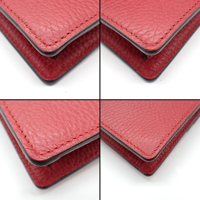 Gucci Shoulder Bag Dionysus Red Leather Silver — view 7