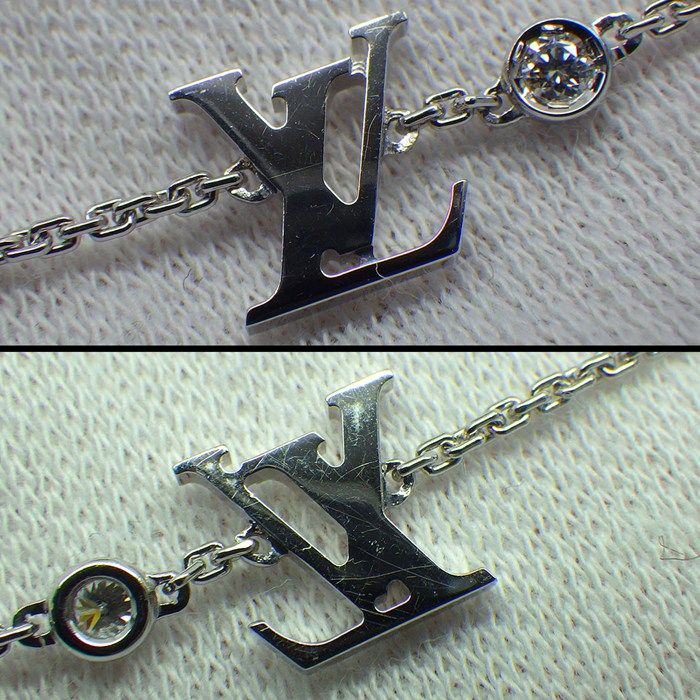 Louis Vuitton Necklace Pendentif Idylle Blossom Monogram Diamond 18k White Gold — view 8