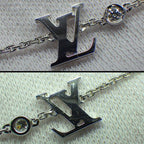 Louis Vuitton Necklace Pendentif Idylle Blossom Monogram Diamond 18k White Gold — view 8