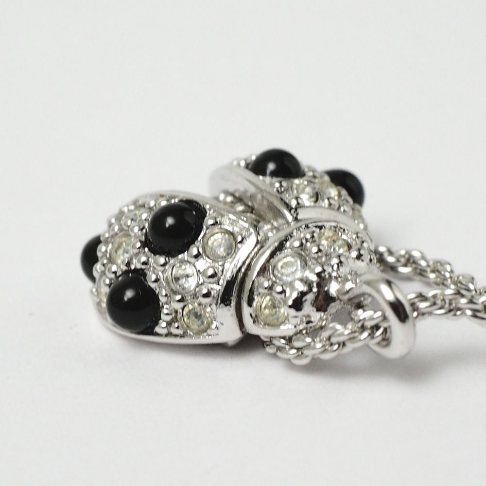 Dior Vintage Necklace Crystal Rhinestone Ladybird Ladybug — view 7