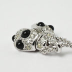 Dior Vintage Necklace Crystal Rhinestone Ladybird Ladybug — view 7