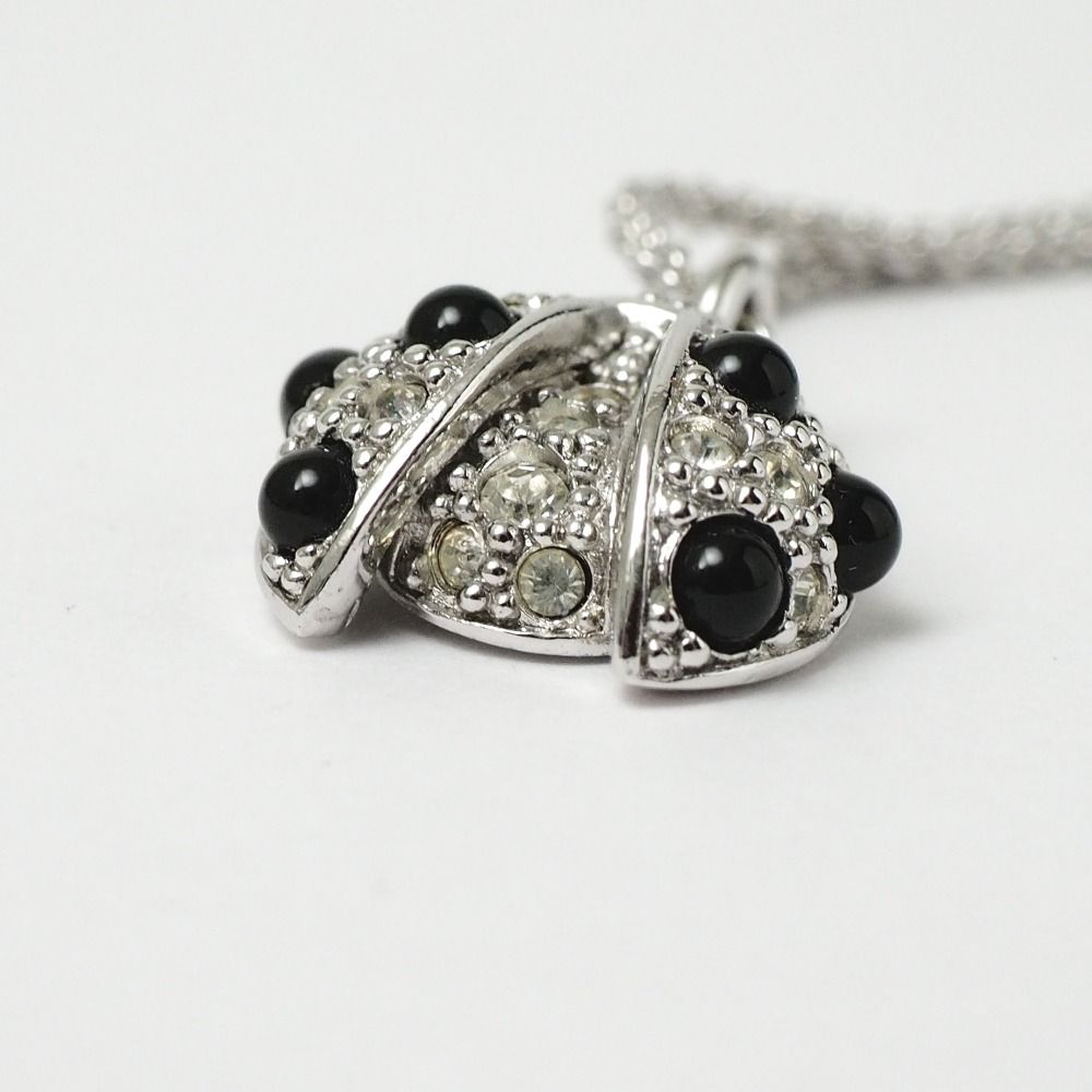 Dior Vintage Necklace Crystal Rhinestone Ladybird Ladybug — view 6