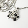 Dior Vintage Necklace Crystal Rhinestone Ladybird Ladybug