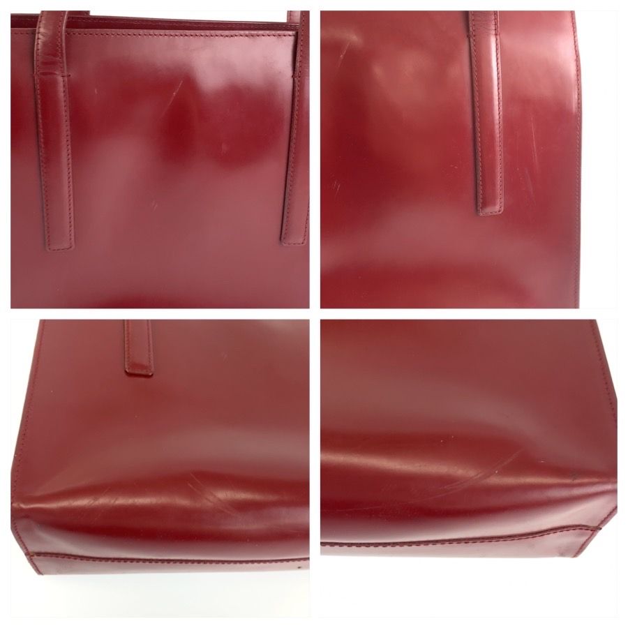 Prada Red Patent Leather Tote Shoulder Bag — view 5