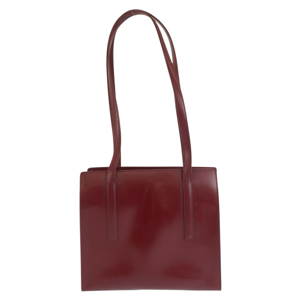 Prada Red Patent Leather Tote Shoulder Bag — view 2