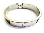 Hermes Clic Clac PM P Bangle Enamel SS Black Bracelet — view 2
