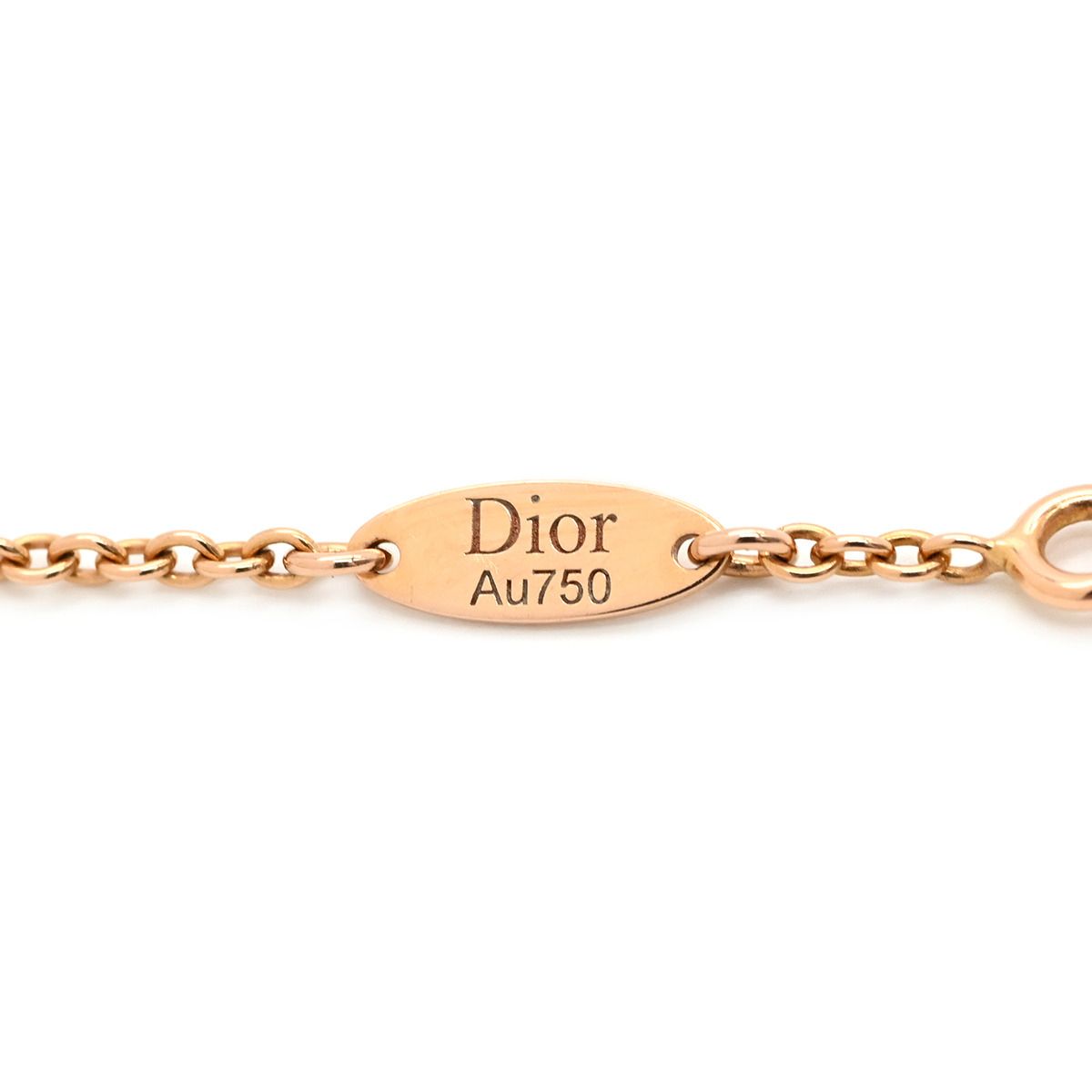Dior Necklace Rose Des Vents Medallion Pink Gold Diamond Pearl Wind Motif — view 6
