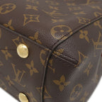Louis Vuitton 2-Way Bag Montaigne BB Monogram Canvas Gold Brown Shoulder Handbag — view 4