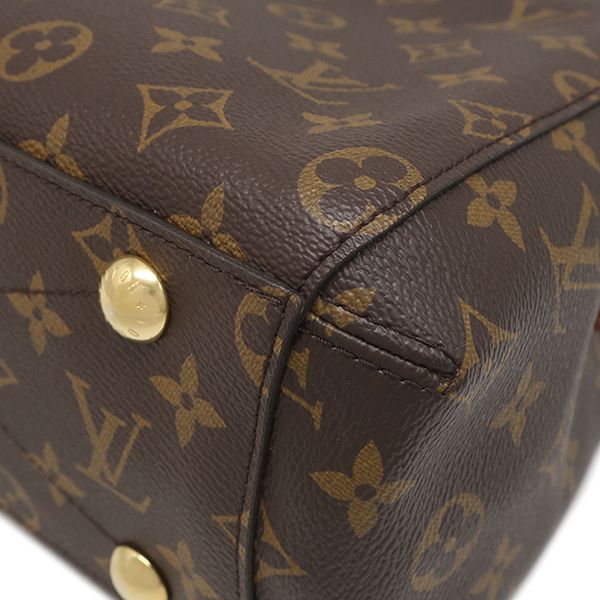 Louis Vuitton 2-Way Bag Montaigne BB Monogram Canvas Gold Brown Shoulder Handbag — view 4