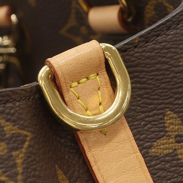 Louis Vuitton 2-Way Bag Montaigne BB Monogram Canvas Gold Brown Shoulder Handbag — view 7