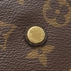 Louis Vuitton 2-Way Bag Montaigne BB Monogram Canvas Gold Brown Shoulder Handbag — view 6