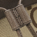 Gucci 2-Way Jumbo GG Ophidia Leather Canvas Beige Ebony Gold Bucket Bag — view 5