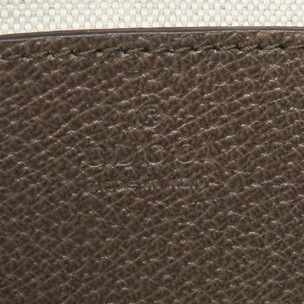 Gucci 2-Way Jumbo GG Ophidia Leather Canvas Beige Ebony Gold Bucket Bag — view 8