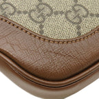 Gucci 2-Way Bag Jackie 1961 GG Supreme Canvas Leather Beige Brown Gold Mini — view 5