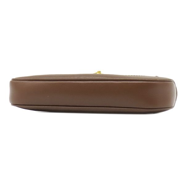 Gucci 2-Way Bag Jackie 1961 GG Supreme Canvas Leather Beige Brown Gold Mini — view 3