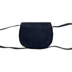 Dior Vintage Logo Trotter Leather Shoulder Bag Pochette Navy — view 3
