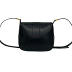 Gucci Vintage GG Logo Leather Shoulder Bag Pochette Black — view 3