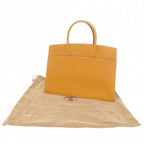Hermes White Bus GM Fjord Natural Sable Tote Bag — view 2