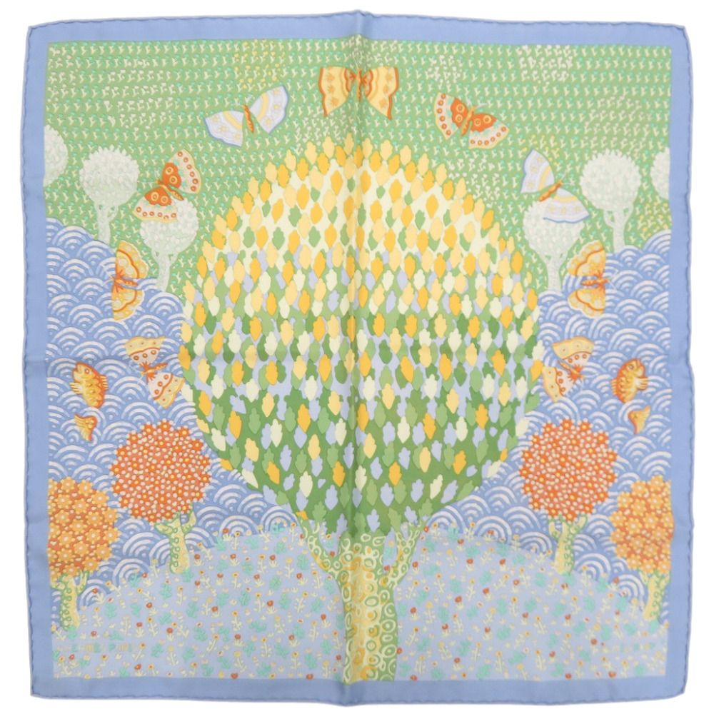 Hermes Petit Carre 45 les Ailes Pleines de Joie Wings of Joy Scarf Silk Light
