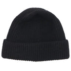Prada Triangle Plate Wool Cashmere Beanie Hat — view 2