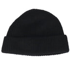 Prada Triangle Plate Wool Cashmere Beanie Hat — view 2