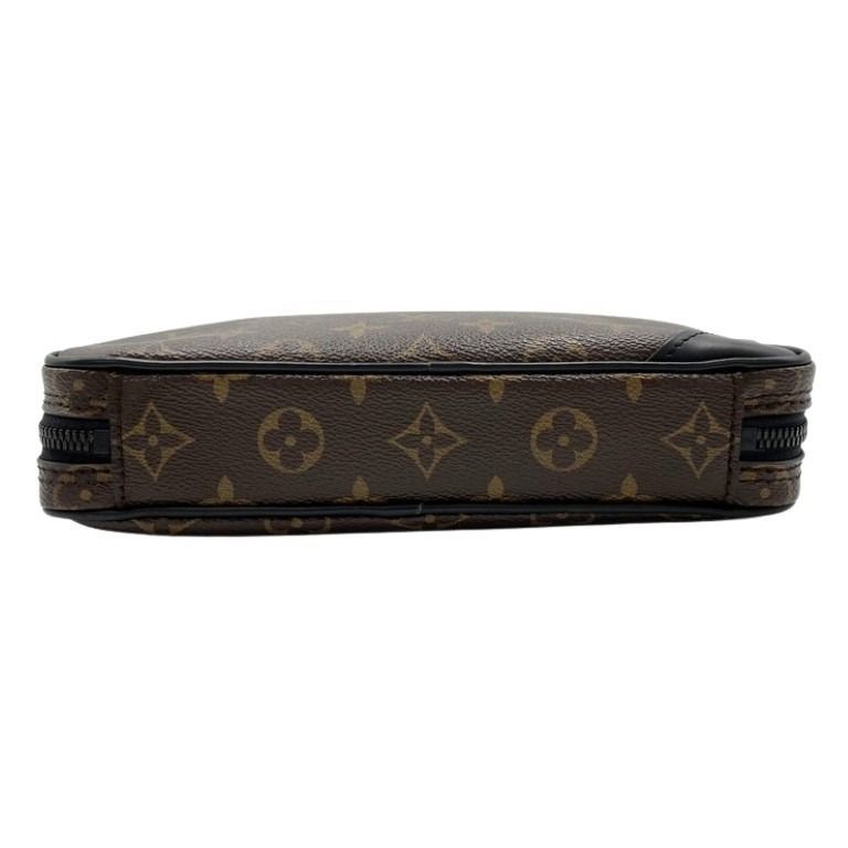 Louis Vuitton Shoulder Bag Utility Front Brown Black Monogram — view 3