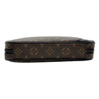 Louis Vuitton Shoulder Bag Utility Front Brown Black Monogram — view 3