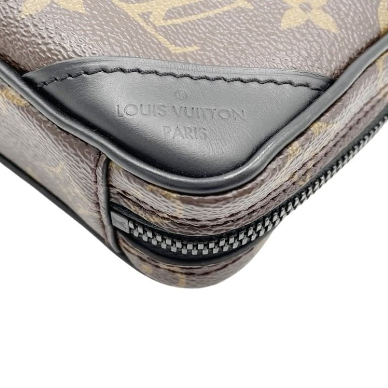 Louis Vuitton Shoulder Bag Utility Front Brown Black Monogram — view 5