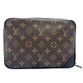 Louis Vuitton Shoulder Bag Utility Front Brown Black Monogram