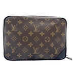 Louis Vuitton Shoulder Bag Utility Front Brown Black Monogram
